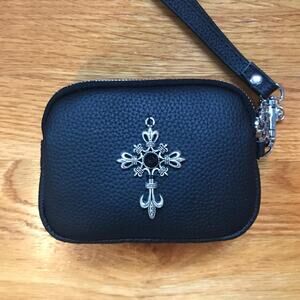 Gothic Cross Victorian Punk Vkei Small Leather Clutch Bag Card Holder Wallet